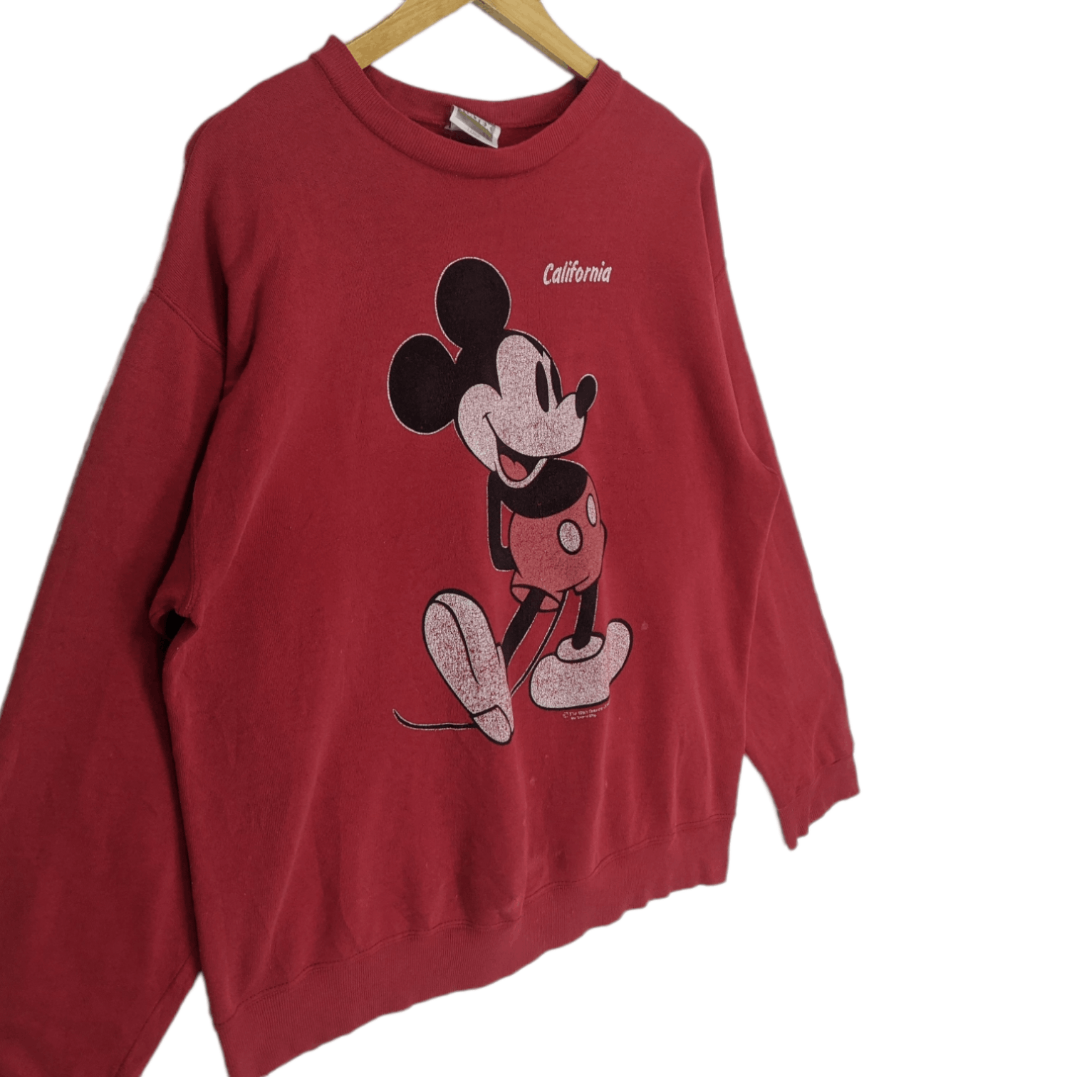 Mickey Mouse Vintage 90's TULTEX Disney Mickey Mouse Jumper Sweatshirt Size US L / EU 52-54 / 3 - 3 Thumbnail