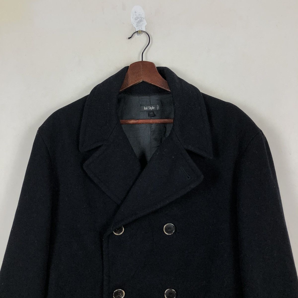 Vintage DOUBLE BREAST LONG JACKET ITAL STYLE MADE IN ITALY Size US M / EU 48-50 / 2 - 2 Thumbnail