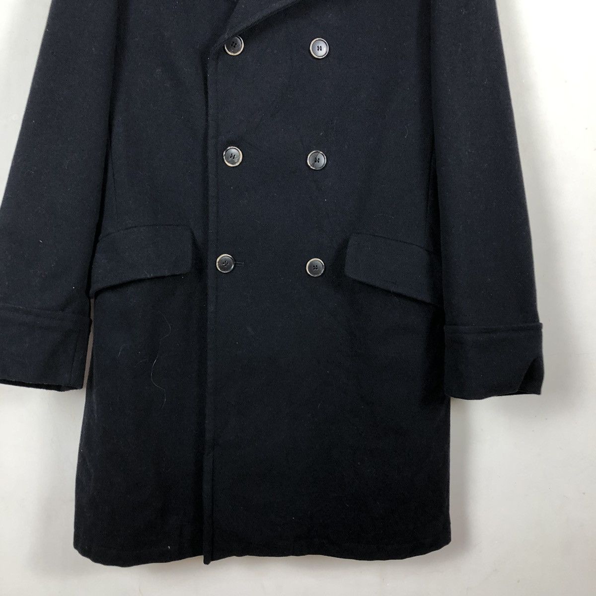 Vintage DOUBLE BREAST LONG JACKET ITAL STYLE MADE IN ITALY Size US M / EU 48-50 / 2 - 6 Thumbnail