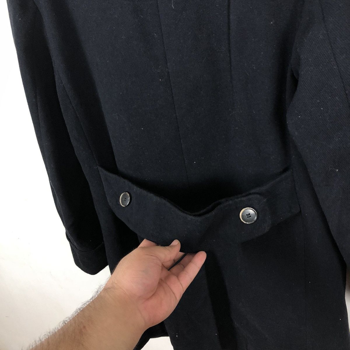 Vintage DOUBLE BREAST LONG JACKET ITAL STYLE MADE IN ITALY Size US M / EU 48-50 / 2 - 8 Thumbnail