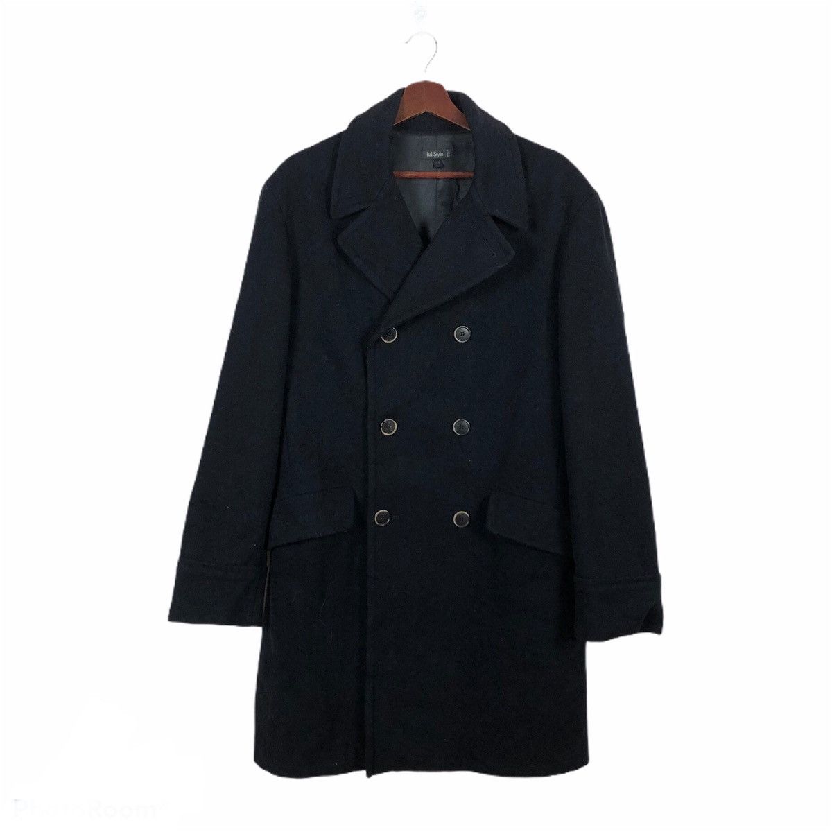 Vintage DOUBLE BREAST LONG JACKET ITAL STYLE MADE IN ITALY Size US M / EU 48-50 / 2 - 1 Thumbnail