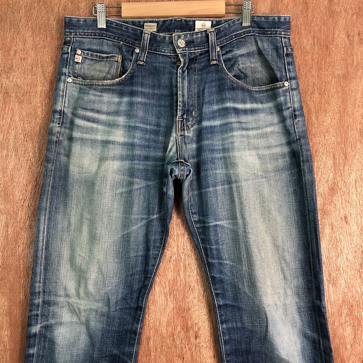 Vintage AG Adriano Goldschmied made in usa ripped Denim Pants #c253 Size US 32 / EU 48 - 2 Thumbnail