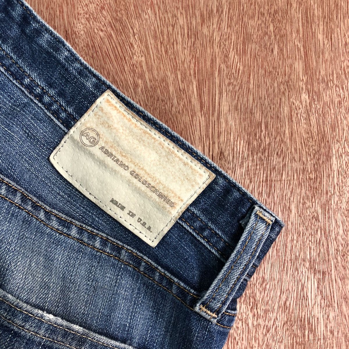 Vintage AG Adriano Goldschmied made in usa ripped Denim Pants #c253 Size US 32 / EU 48 - 9 Thumbnail