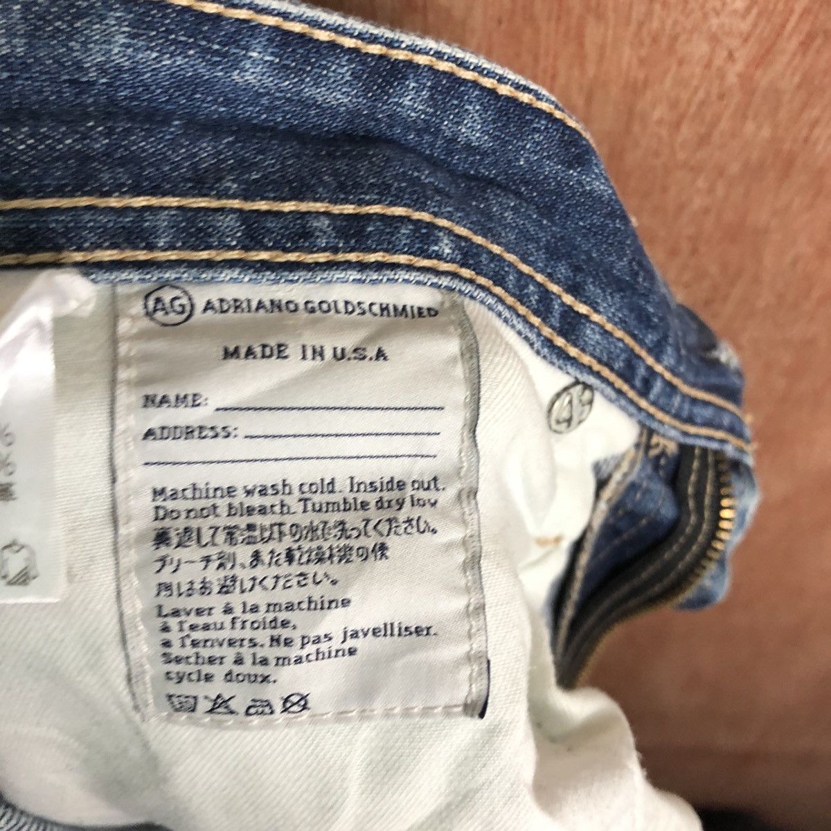 Vintage AG Adriano Goldschmied made in usa ripped Denim Pants #c253 Size US 32 / EU 48 - 13 Thumbnail