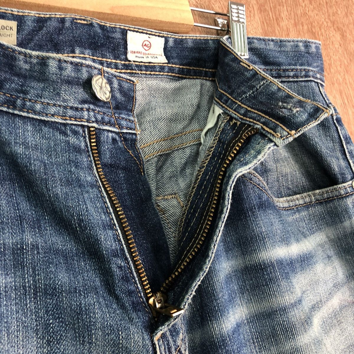 Vintage AG Adriano Goldschmied made in usa ripped Denim Pants #c253 Size US 32 / EU 48 - 5 Thumbnail