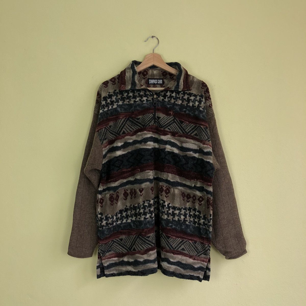 Other Compass Card Made in Italy Printing Fleece Sweaters Size US M / EU 48-50 / 2 - 1 Thumbnail