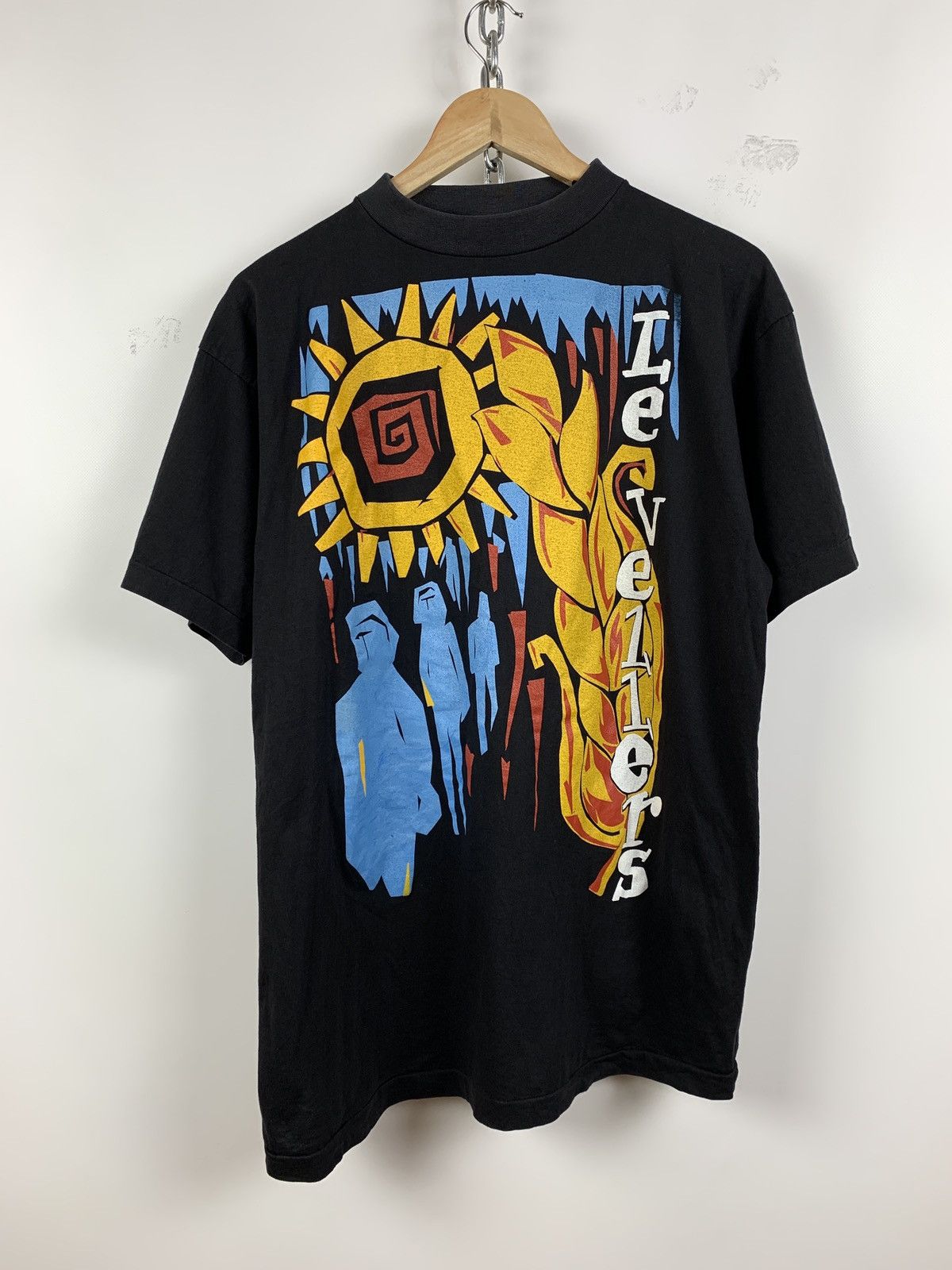 Band Tees 90s Vintage Levellers Single Stitch Band T-Shirt Size US XL / EU 56 / 4 - 1 Thumbnail