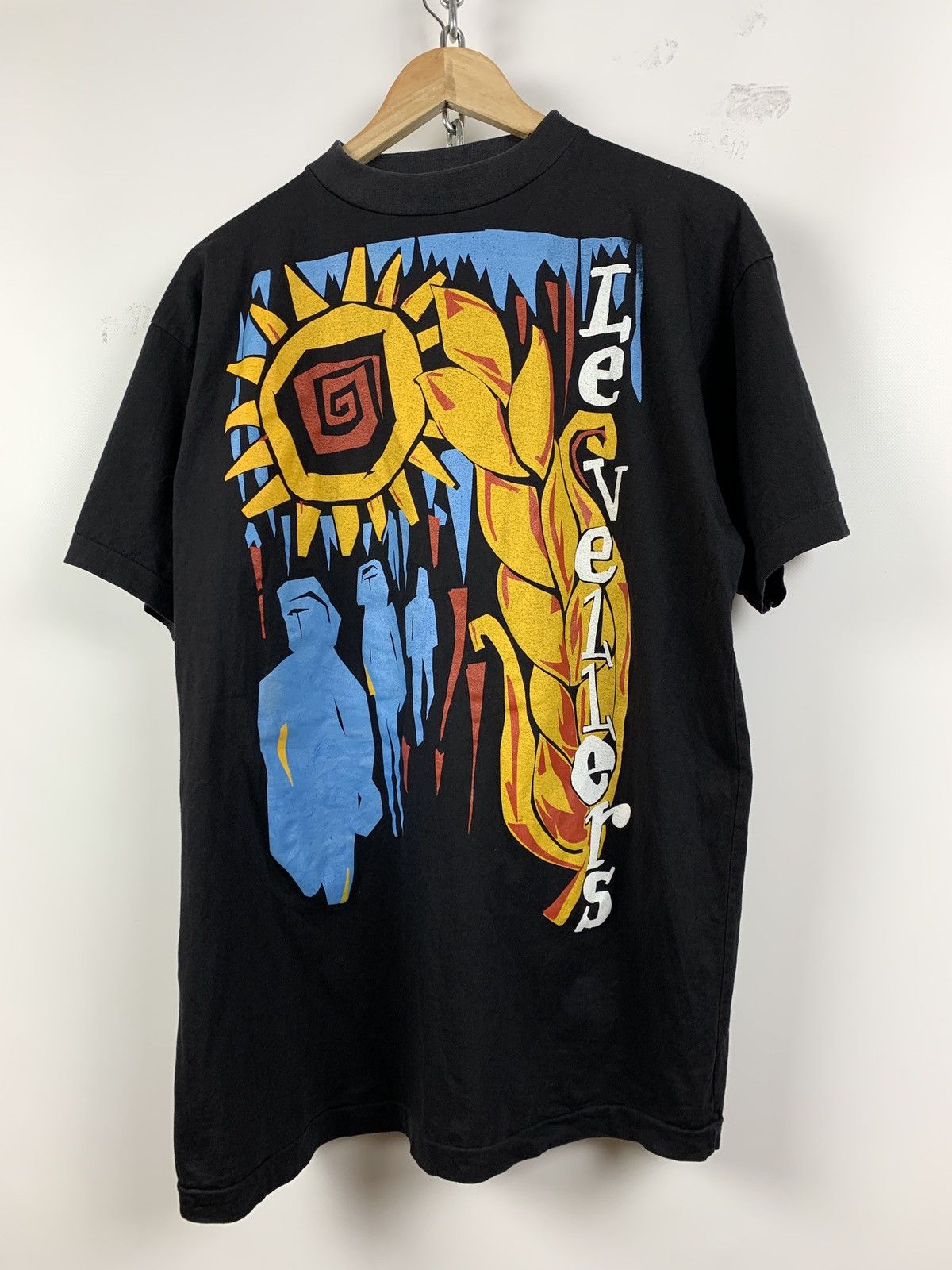 Band Tees 90s Vintage Levellers Single Stitch Band T-Shirt Size US XL / EU 56 / 4 - 9 Thumbnail
