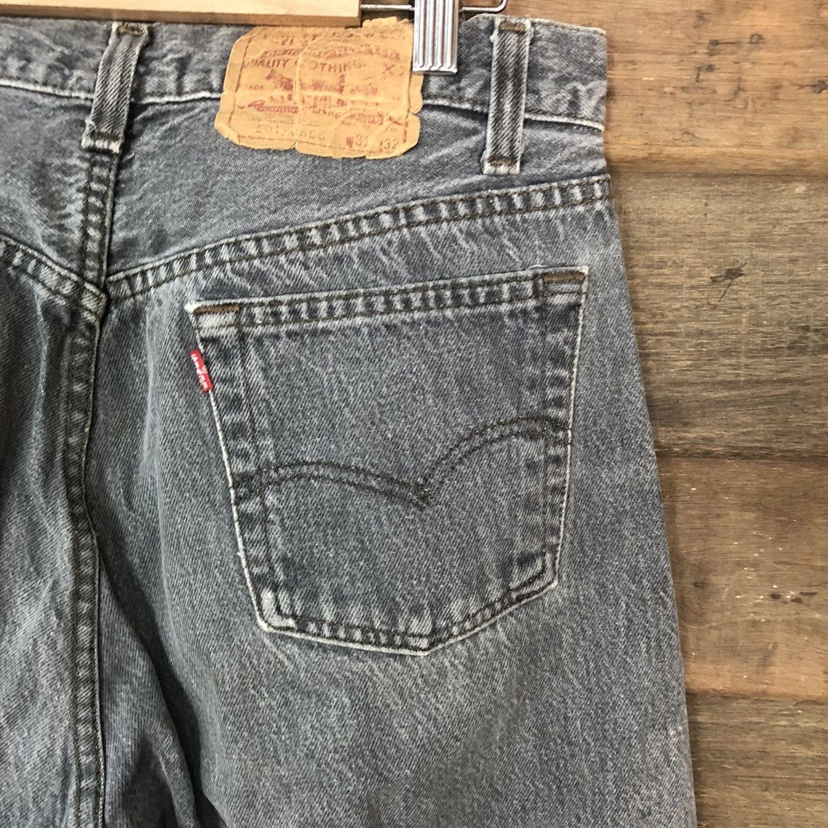 Levi's 80' 501 Levis vintage faded Grey Denim Pants #5119 Size US 30 / EU 46 - 14 Thumbnail