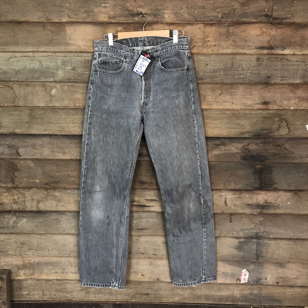 Levi's 80' 501 Levis vintage faded Grey Denim Pants #5119 Size US 30 / EU 46 - 1 Thumbnail