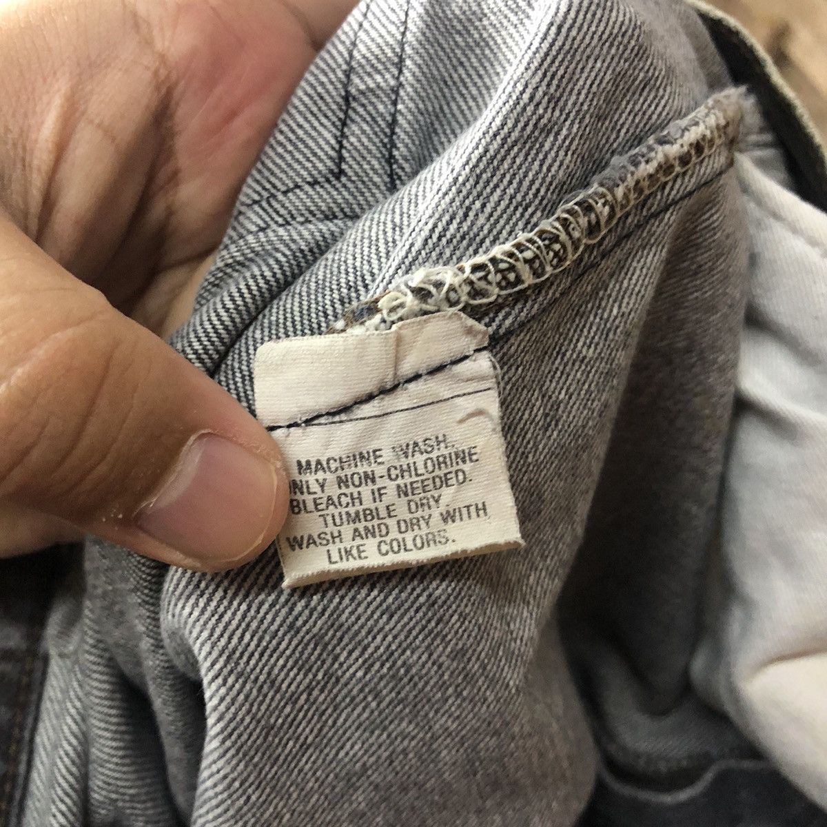 Levi's 80' 501 Levis vintage faded Grey Denim Pants #5119 Size US 30 / EU 46 - 17 Thumbnail