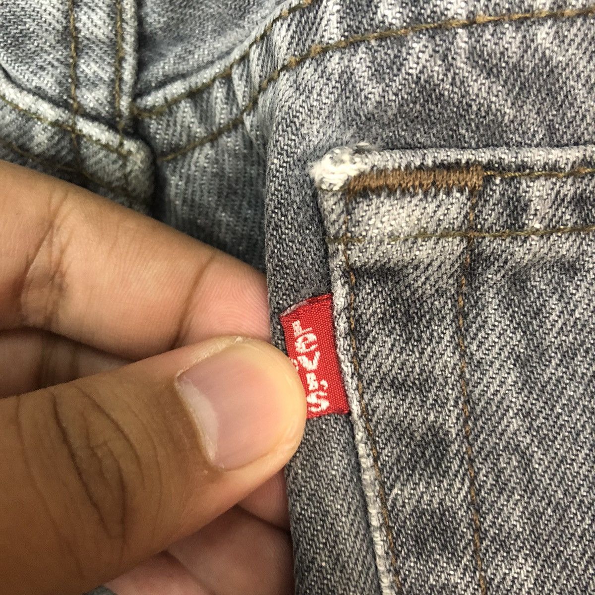 Levi's 80' 501 Levis vintage faded Grey Denim Pants #5119 Size US 30 / EU 46 - 16 Thumbnail