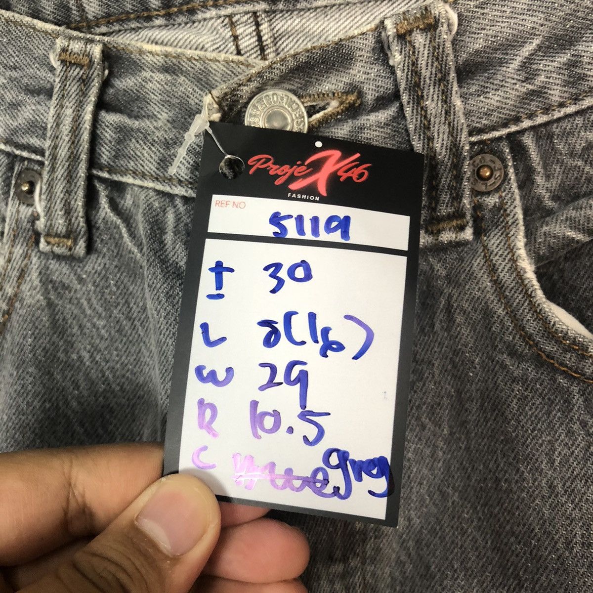 Levi's 80' 501 Levis vintage faded Grey Denim Pants #5119 Size US 30 / EU 46 - 8 Thumbnail