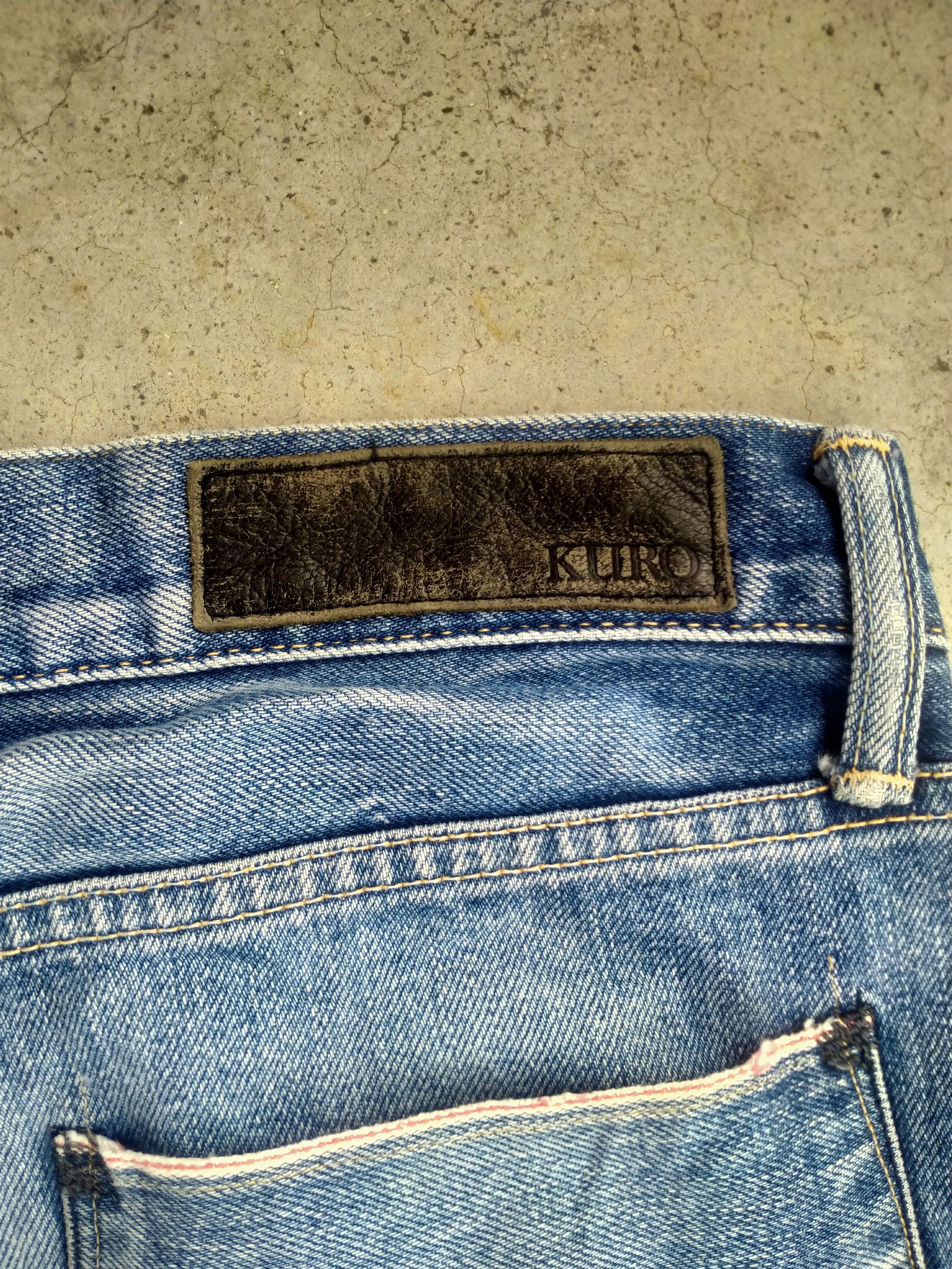 Vintage DISTRESSED KURO SELVEDGE DENIM Size US 32 / EU 48 - 10 Thumbnail