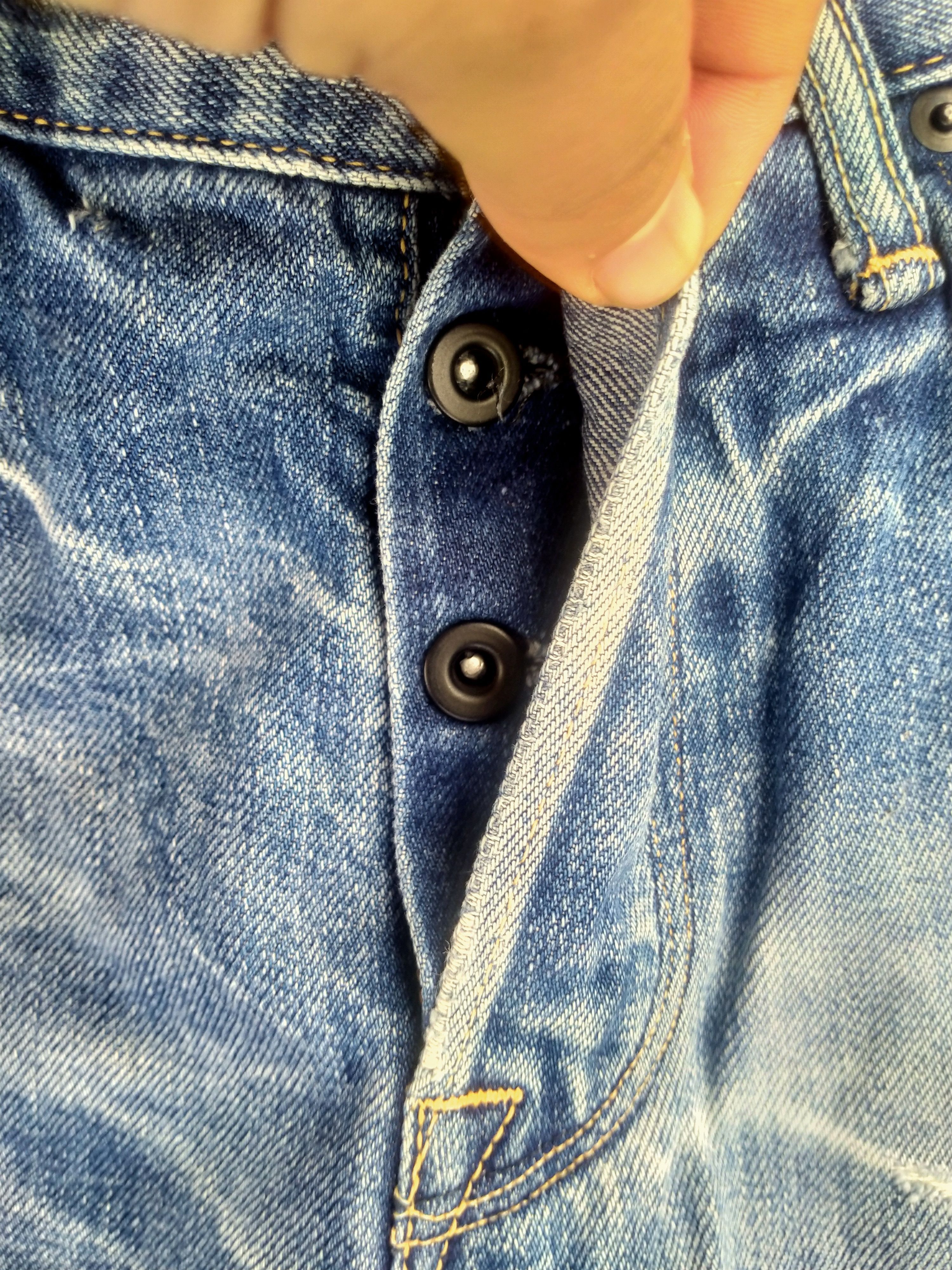Vintage DISTRESSED KURO SELVEDGE DENIM Size US 32 / EU 48 - 6 Thumbnail