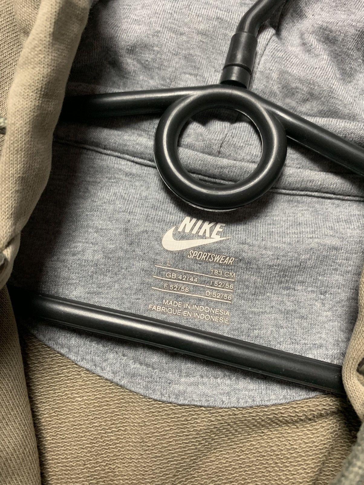 Vintage Vintage Nike Khaki zip hoodie big logo size L Size US L / EU 52-54 / 3 - 5 Thumbnail