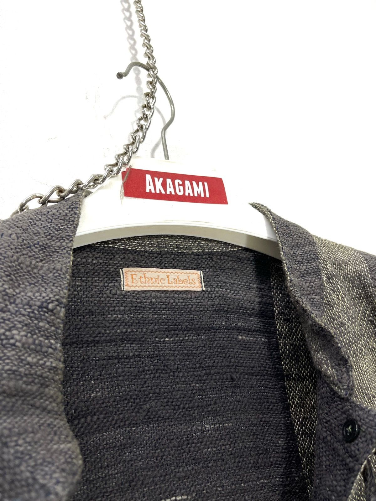 Japanese Brand 👺Ethnic Label Thin Beauty Woven Cotton Jacket Size US M / EU 48-50 / 2 - 7 Thumbnail