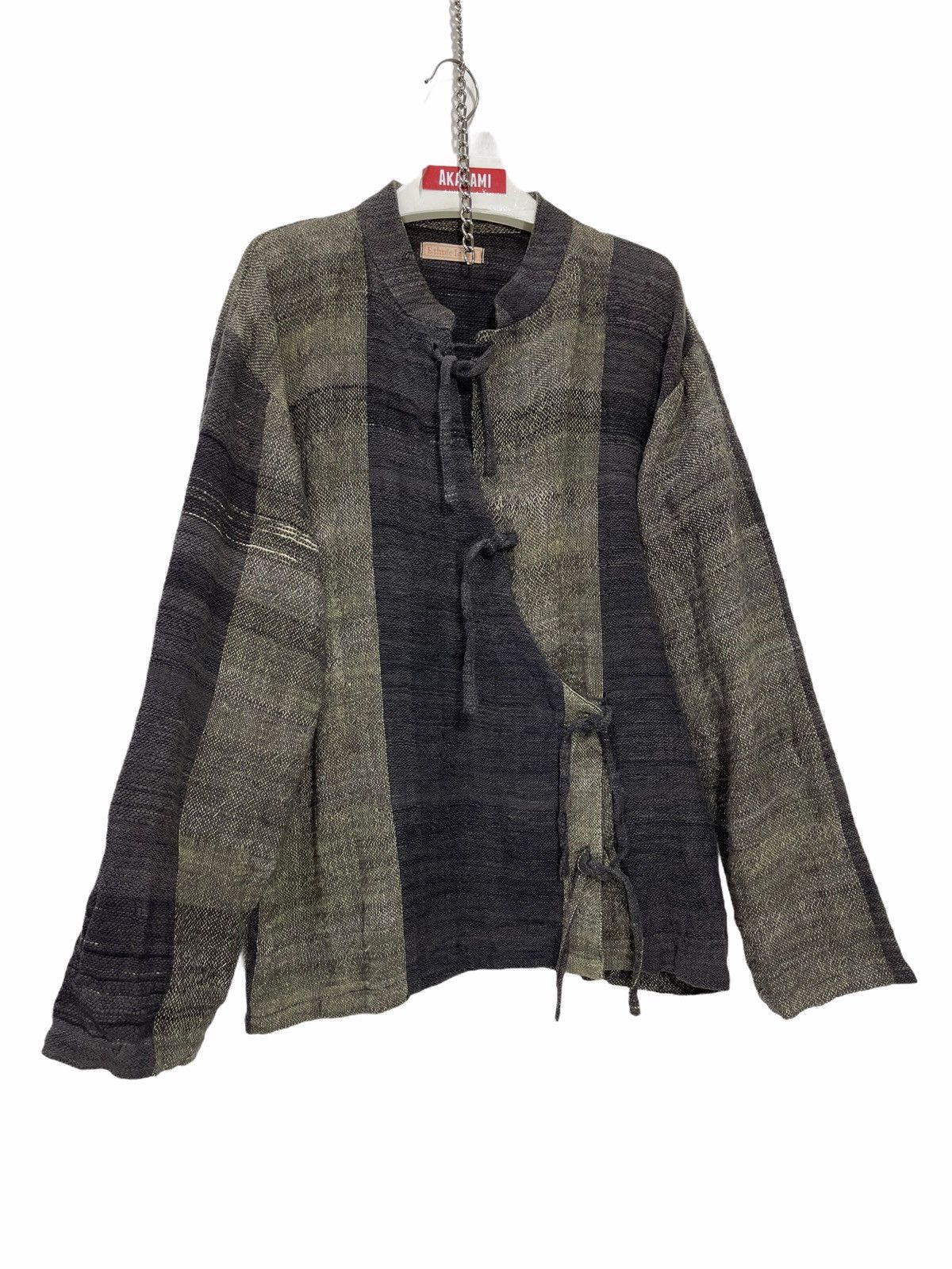 Japanese Brand 👺Ethnic Label Thin Beauty Woven Cotton Jacket Size US M / EU 48-50 / 2 - 2 Thumbnail