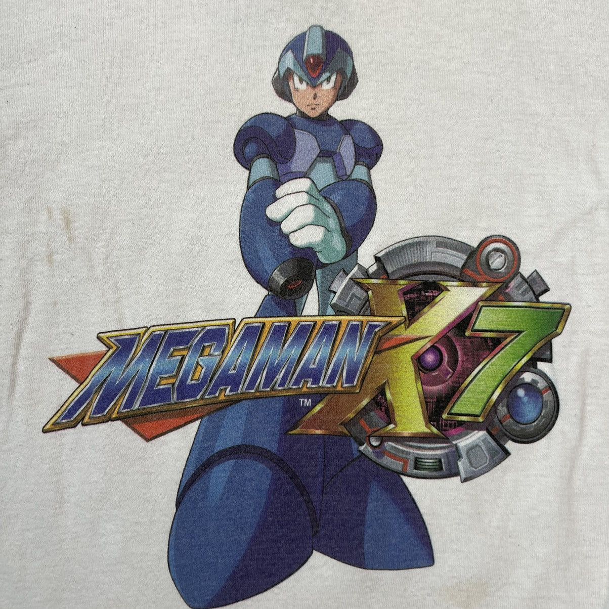 Japanese Brand Vintage 2003 Mega Man X7 T Shirt Capcom Video Game Promo Tee Size US S / EU 44-46 / 1 - 2 Thumbnail