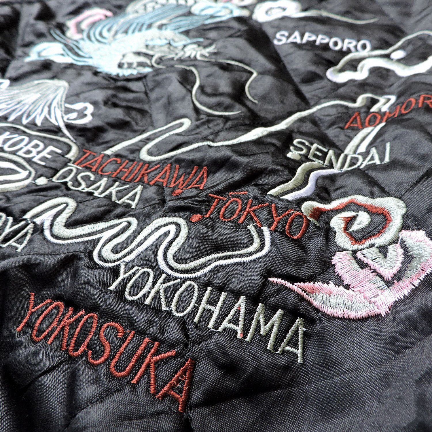 Japanese Brand HOUSTON JAPANESE MAP DRAGON RYU SUKAJAN Size US M / EU 48-50 / 2 - 8 Thumbnail