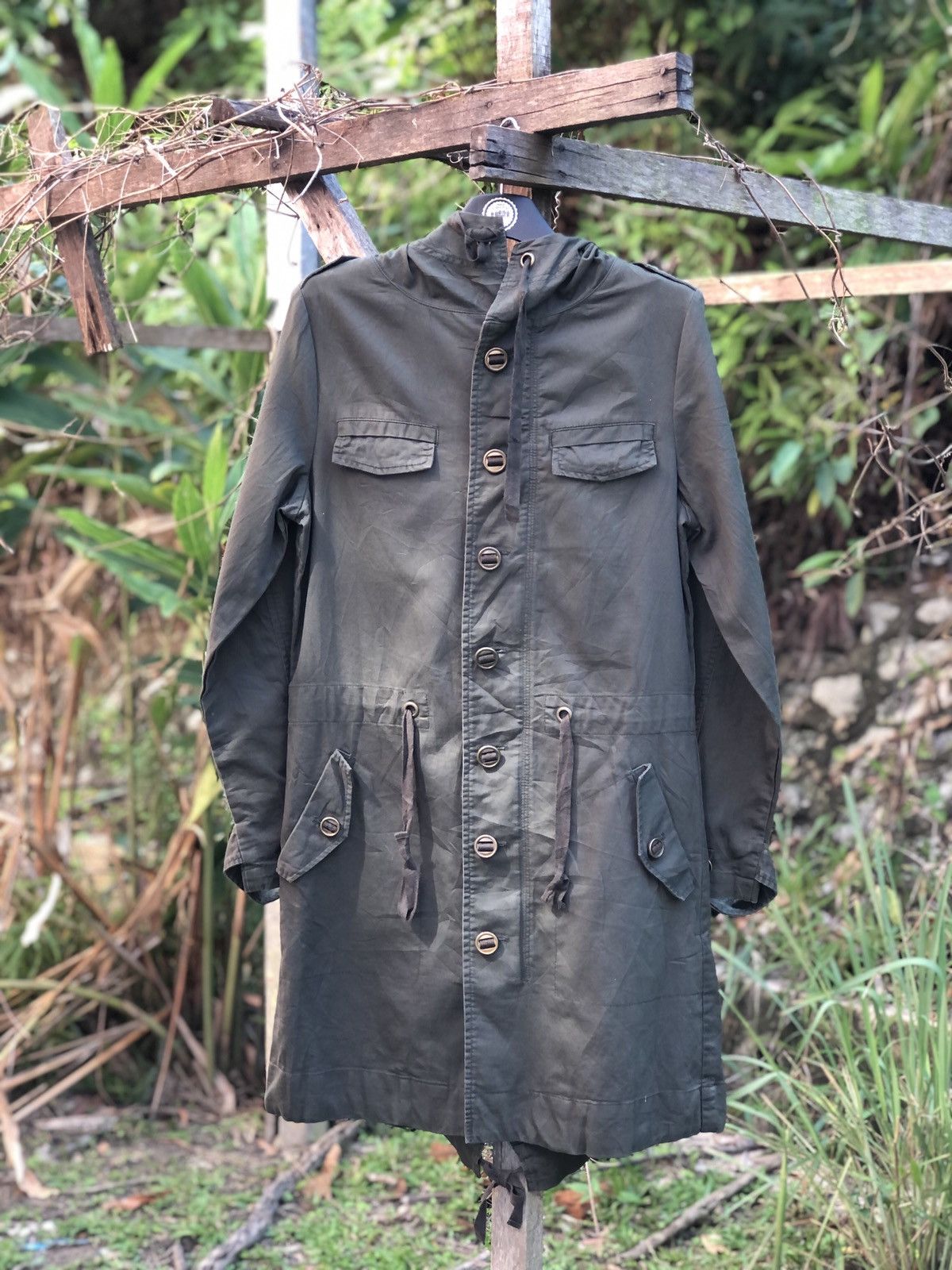Japanese Brand Vintage Fishtail Parka Women by Island Shower Size S / US 4 / IT 40 - 1 Thumbnail