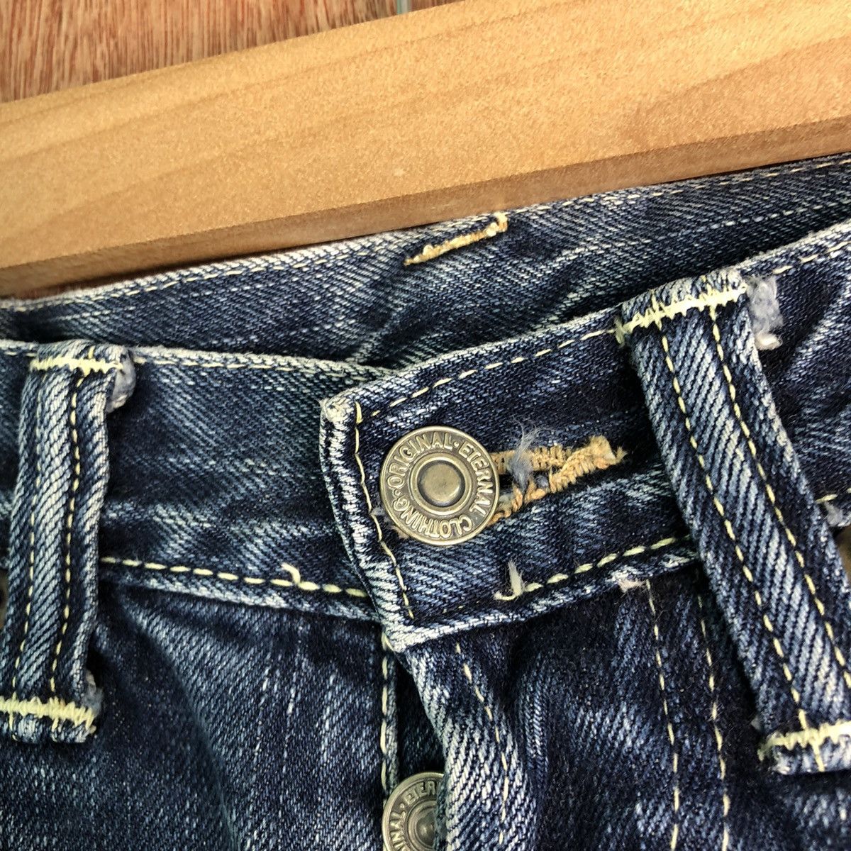 Eternal Eternal Blue faded Denim Jeans Pants #c143 Size US 29 - 4 Thumbnail