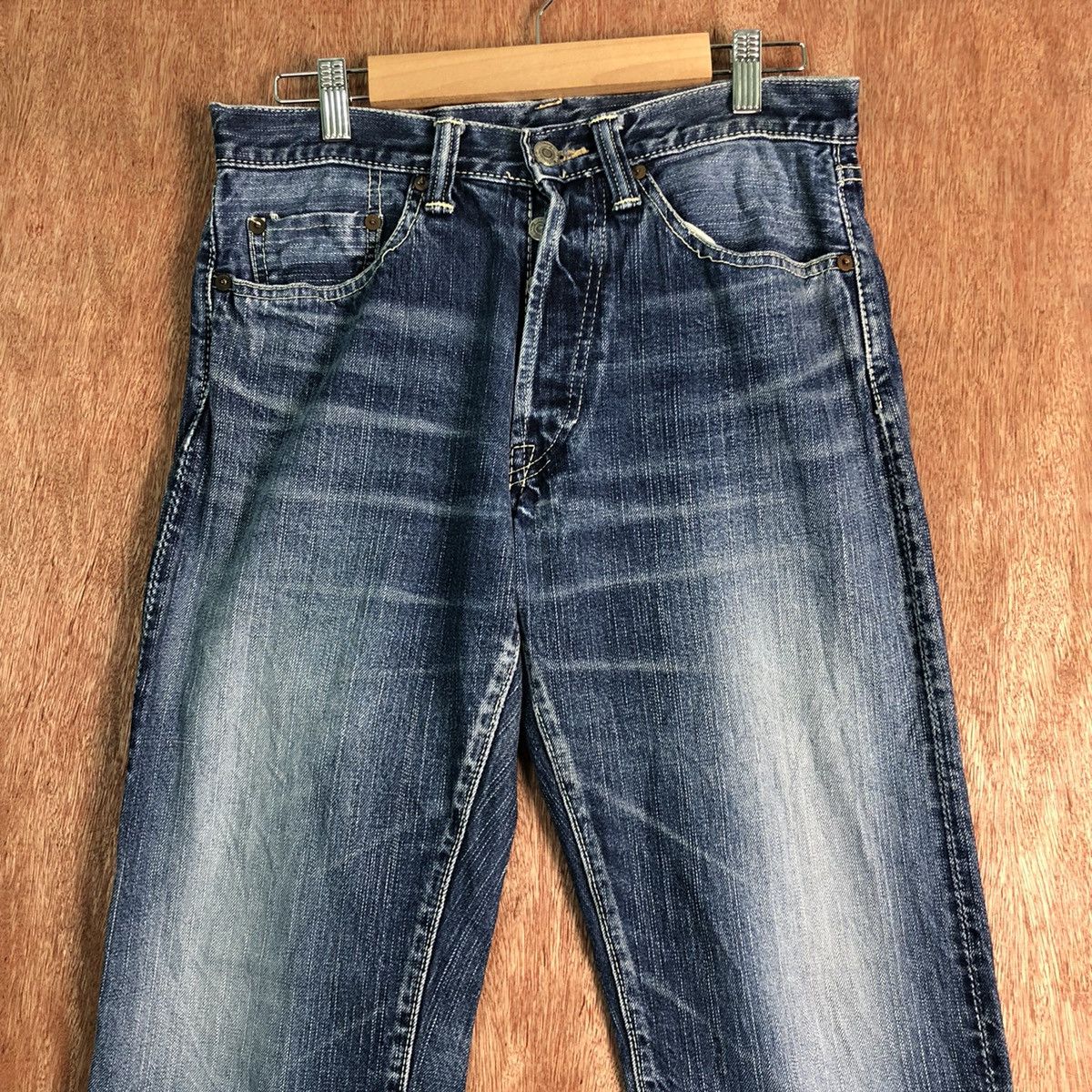 Eternal Eternal Blue faded Denim Jeans Pants #c143 Size US 29 - 2 Thumbnail