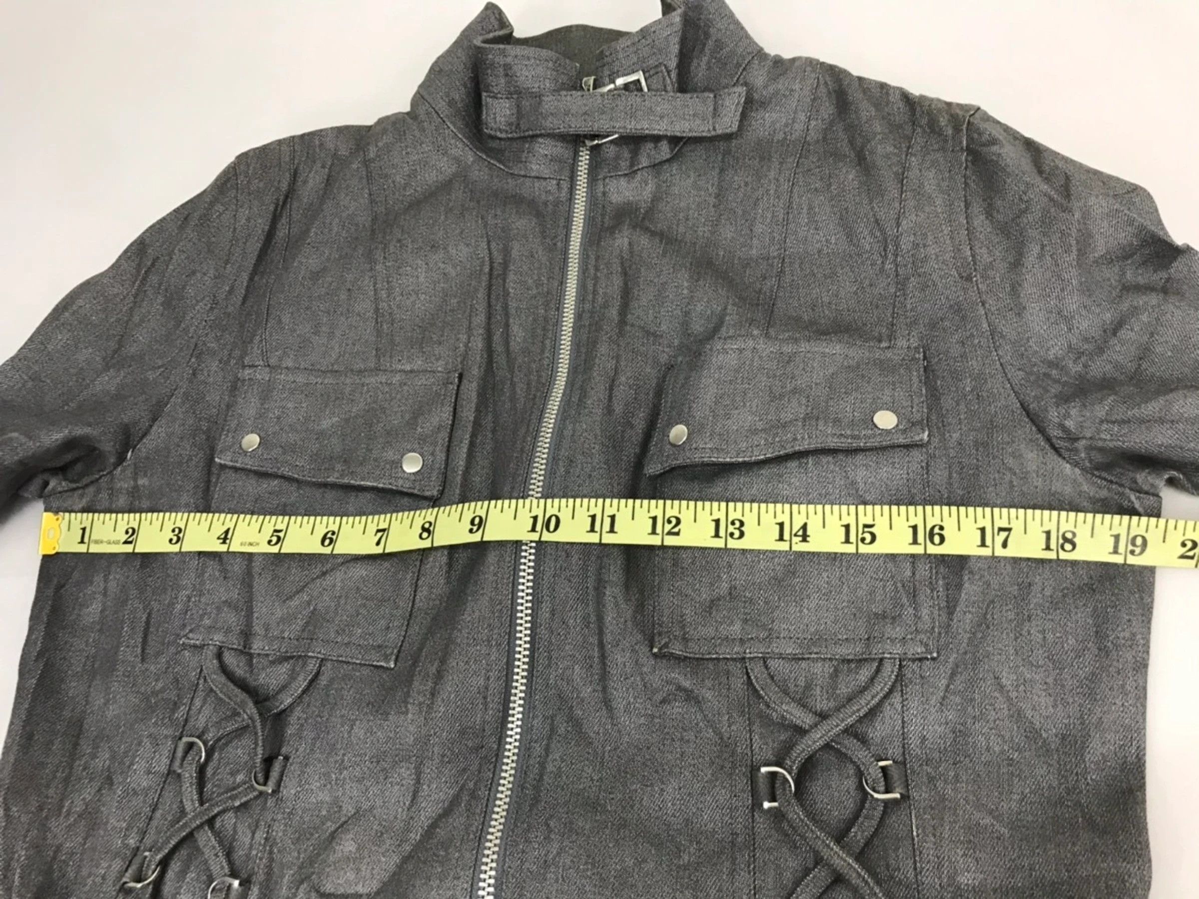Japanese Brand Moga Denim Jacket High Fashion Classic Cyber Punk Size S / US 4 / IT 40 - 6 Thumbnail
