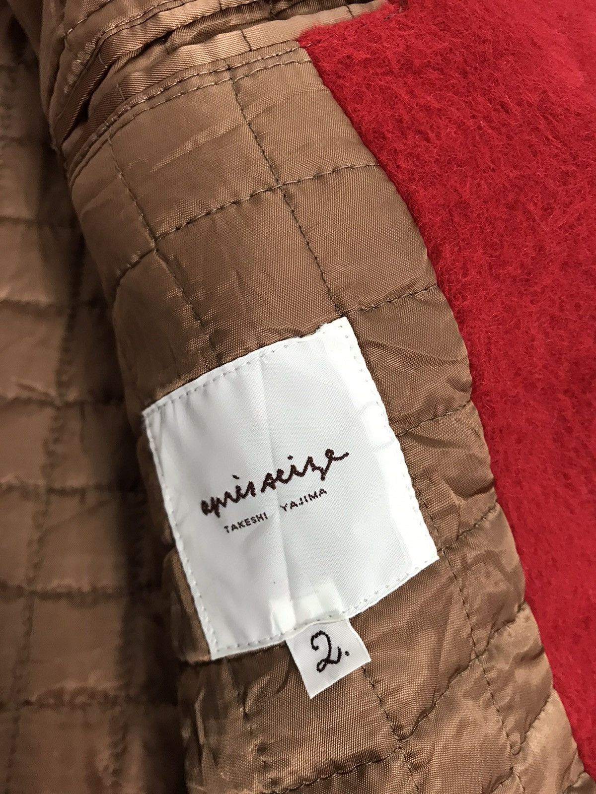 Vintage Alpaca Padded Quilted Jacket Agnes Seize Takeshi Yajima Size US L / EU 52-54 / 3 - 6 Thumbnail