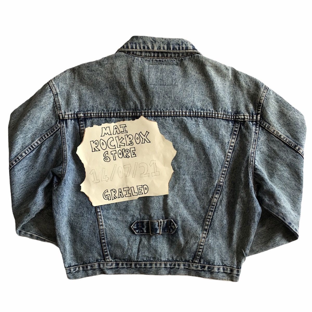 Japanese Brand Vintage 90's Denim Jacket Nice Design by SFD Size US M / EU 48-50 / 2 - 5 Thumbnail