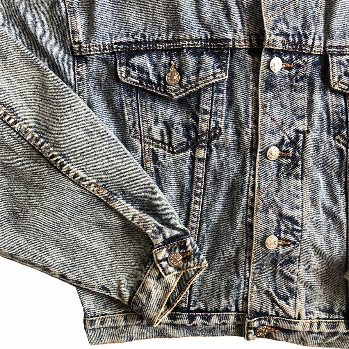 Japanese Brand Vintage 90's Denim Jacket Nice Design by SFD Size US M / EU 48-50 / 2 - 3 Thumbnail