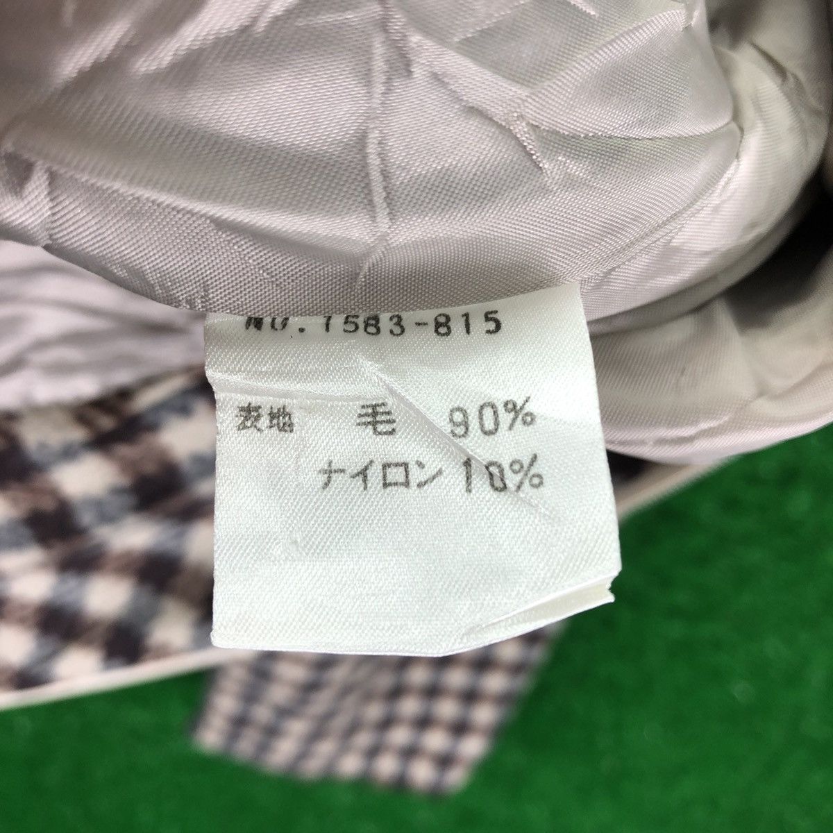 Japanese Brand Vintage 80's Wool Checkered Zipper Jacket by Pina Kuus Size US M / EU 48-50 / 2 - 12 Thumbnail