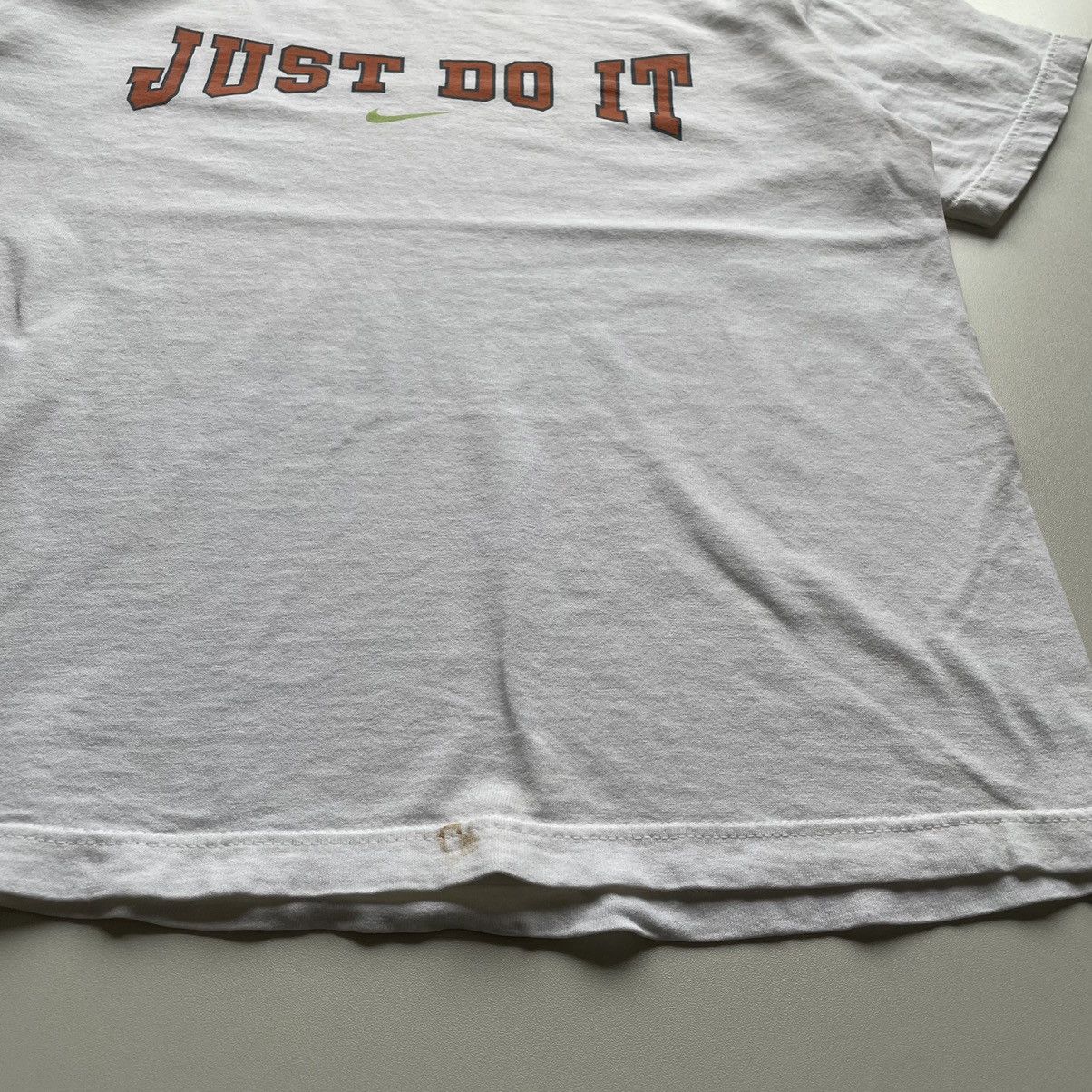 Nike × Vintage Vintage 90s Nike Just Do It Center Swoosh Graphic T Shirt XS Size US XS / EU 42 / 0 - 4 Thumbnail