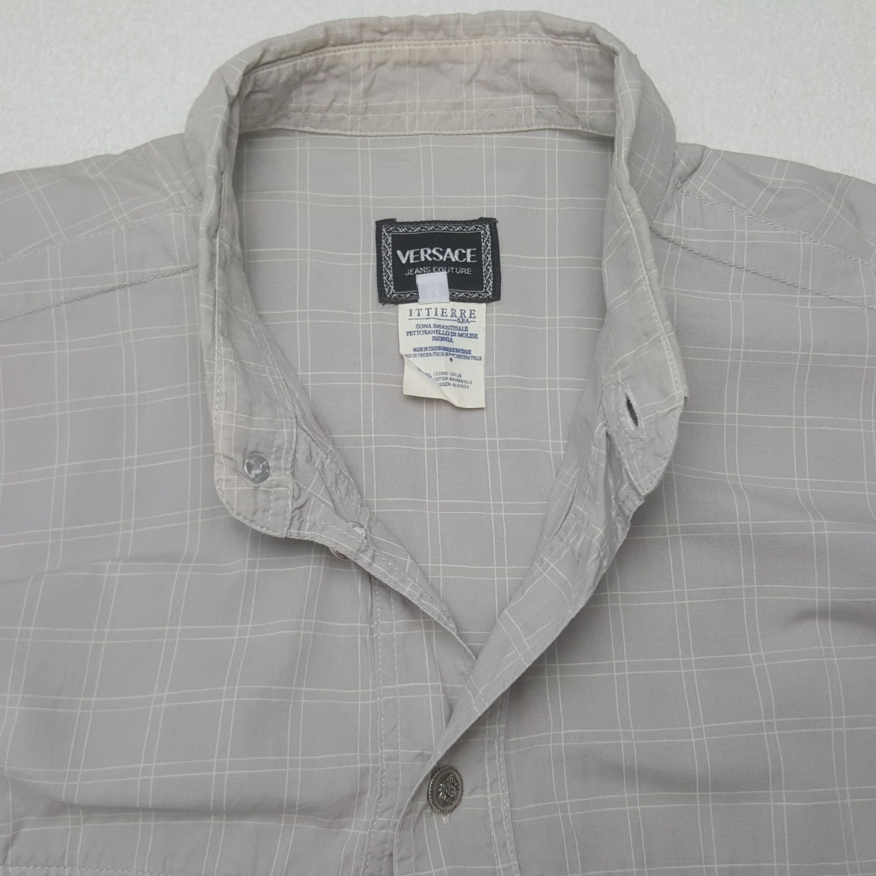 Vintage Vintage Versace Worker Button Up Shirt Size US L / EU 52-54 / 3 - 4 Thumbnail