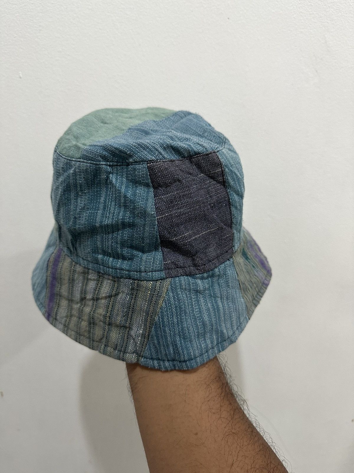Vintage VTG Patchwork Style Bucket Hat Size ONE SIZE - 4 Thumbnail