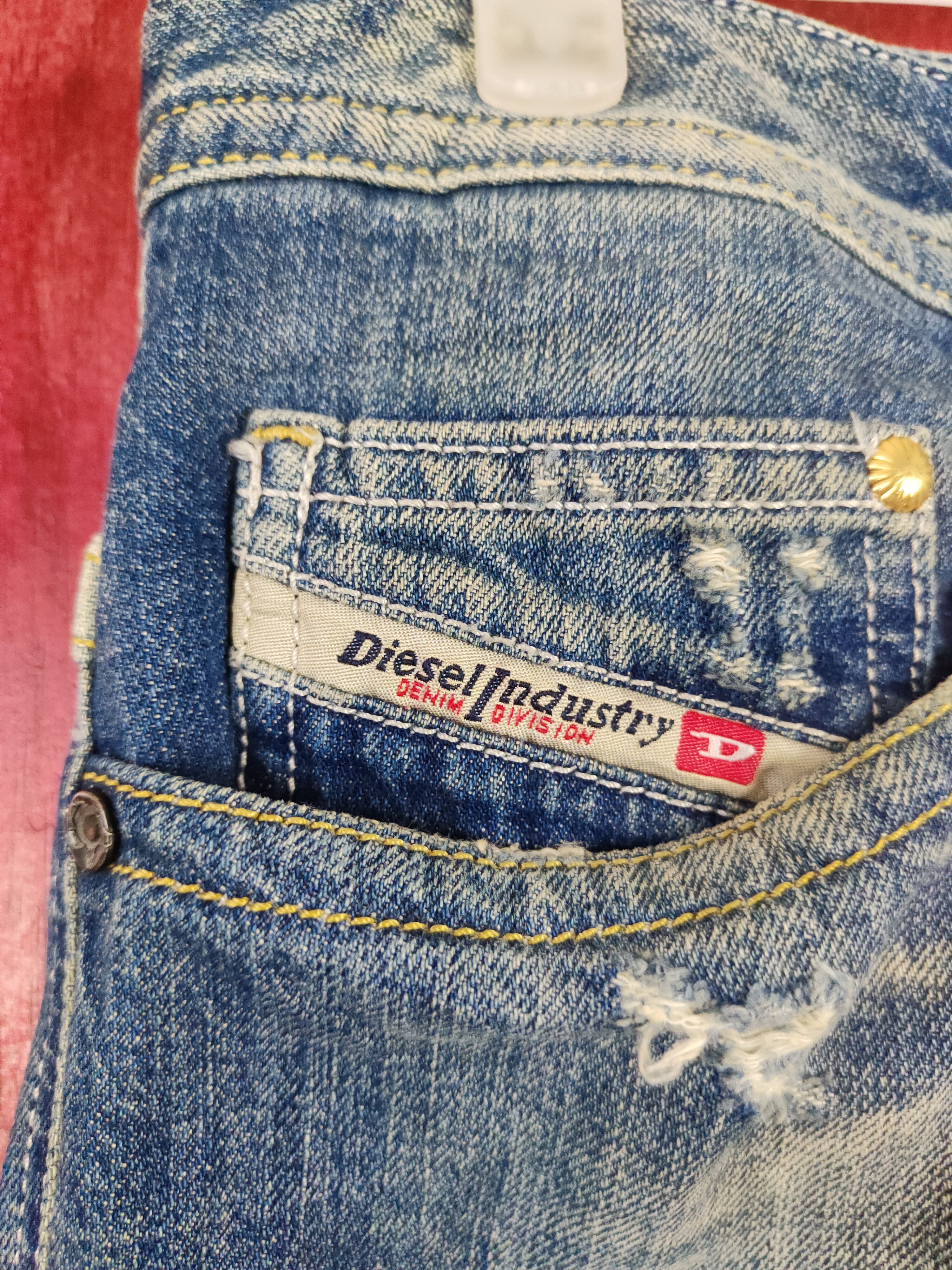 Diesel Diesel Blue faded distressed denim Jeans #4938 Size 29" - 3 Thumbnail