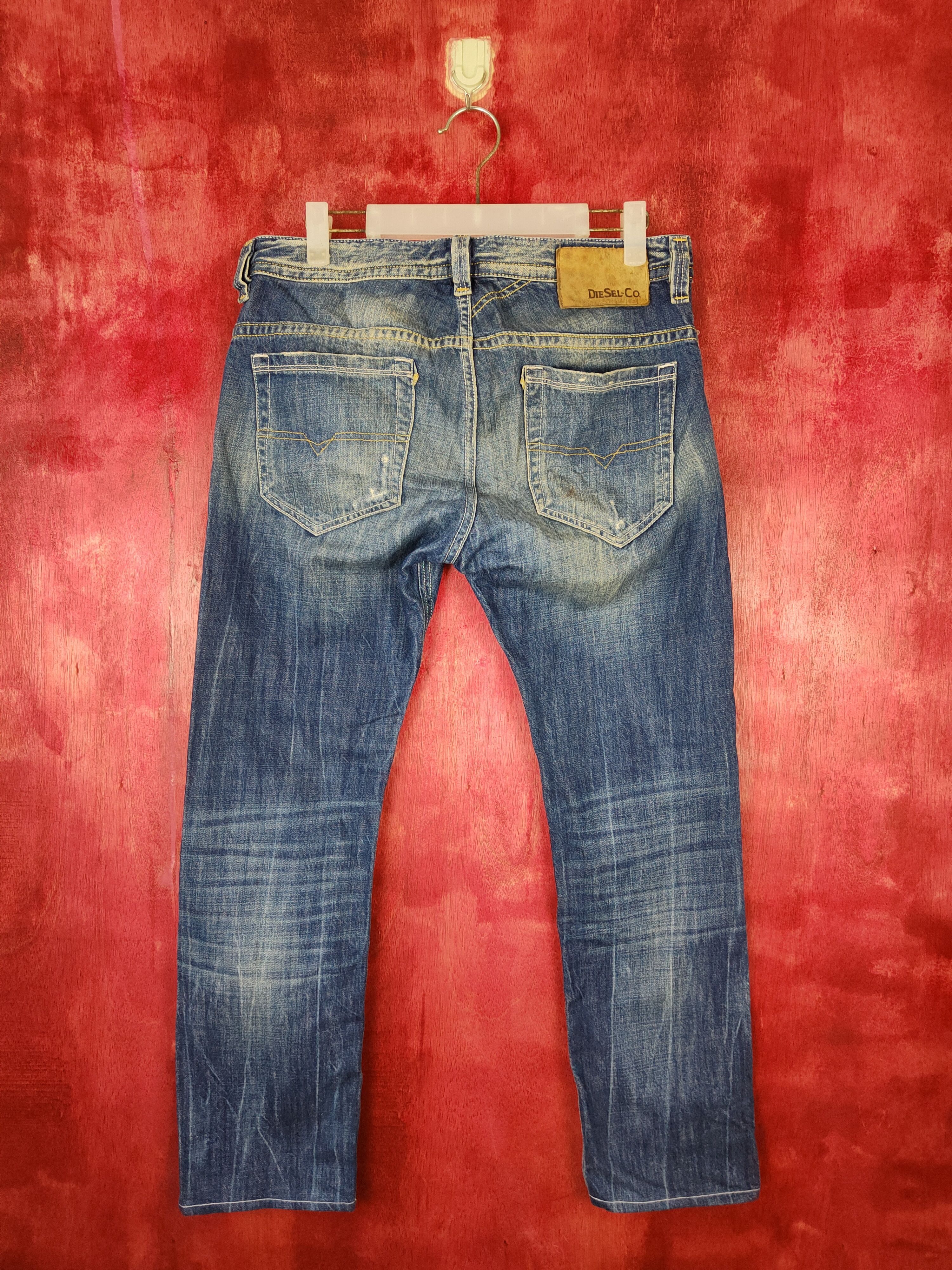 Diesel Diesel Blue faded distressed denim Jeans #4938 Size 29" - 8 Thumbnail