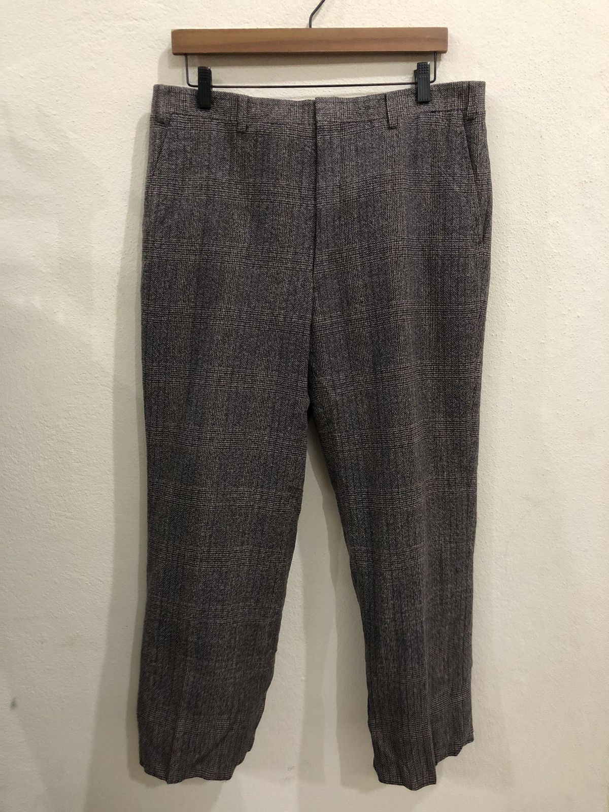 Burberry Vintage Burberry’s Plaid Tartan Wool Casual Pant Size US 34 / EU 50 - 2 Thumbnail