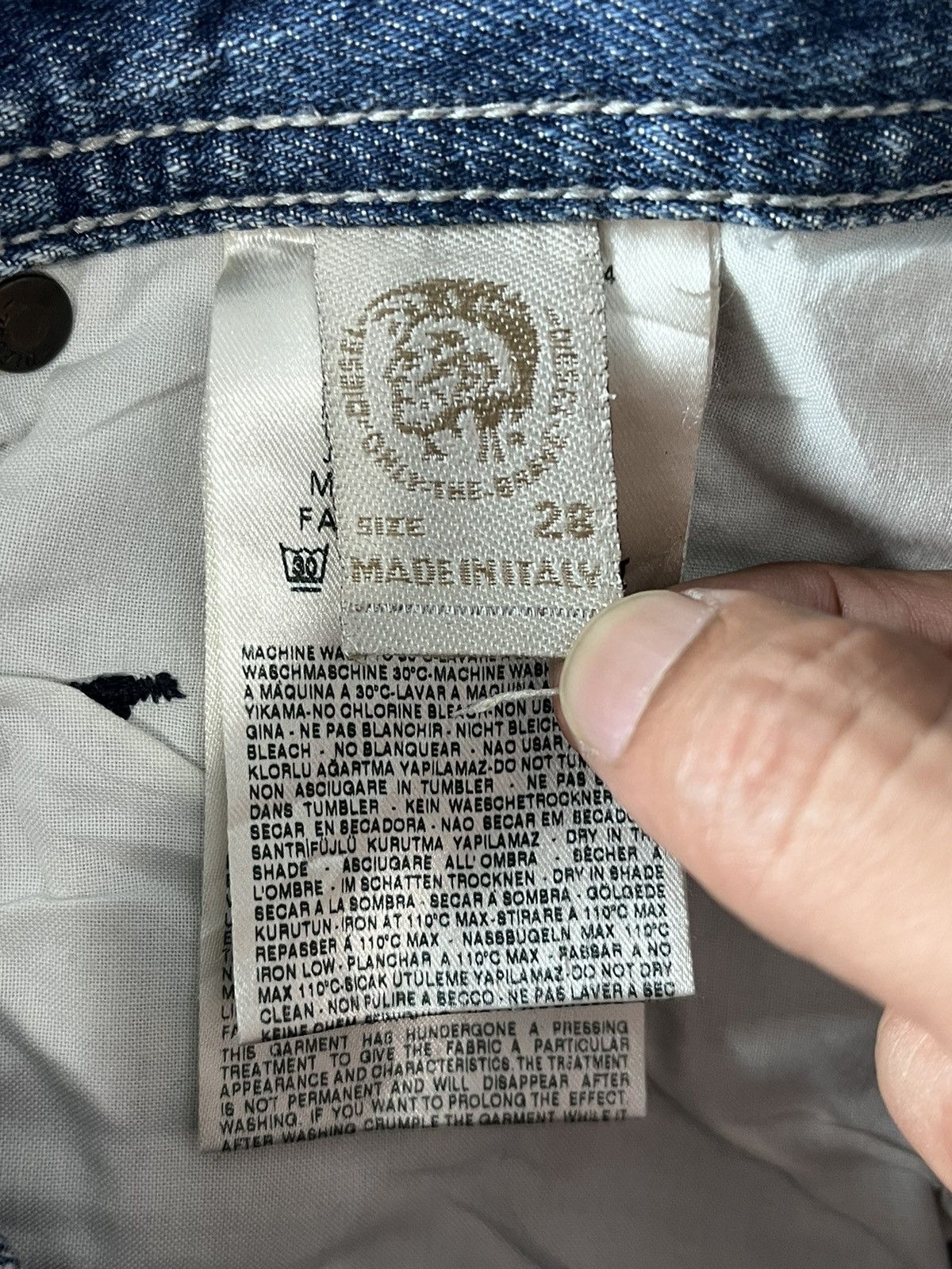 Beauty Beast 🔥NEED GONE🔥 Diesel Blue Eyecons 2010/2 Edition Jeans Size US 31 - 11 Thumbnail