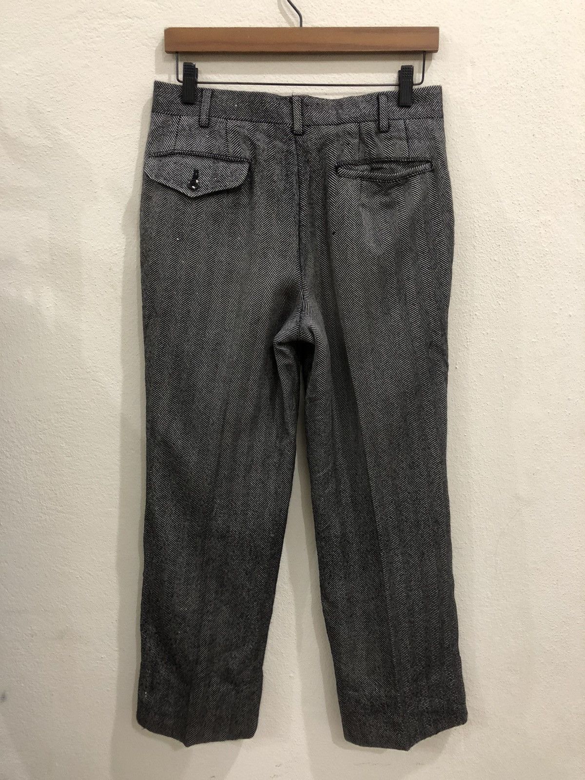 Burberry Vintage Burberry’s Herringbone Wool Casual Pant Size US 30 / EU 46 - 5 Thumbnail