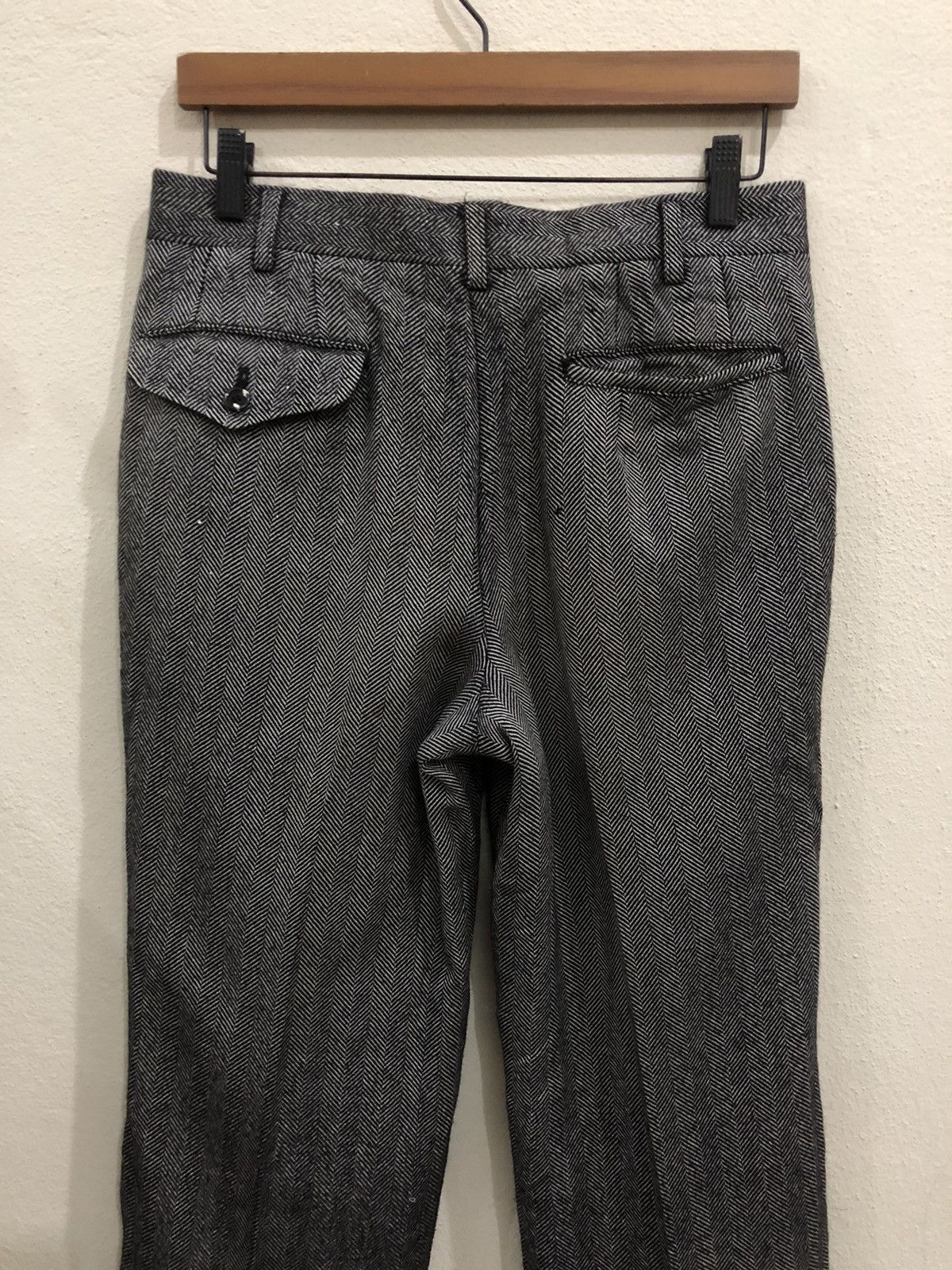 Burberry Vintage Burberry’s Herringbone Wool Casual Pant Size US 30 / EU 46 - 6 Thumbnail