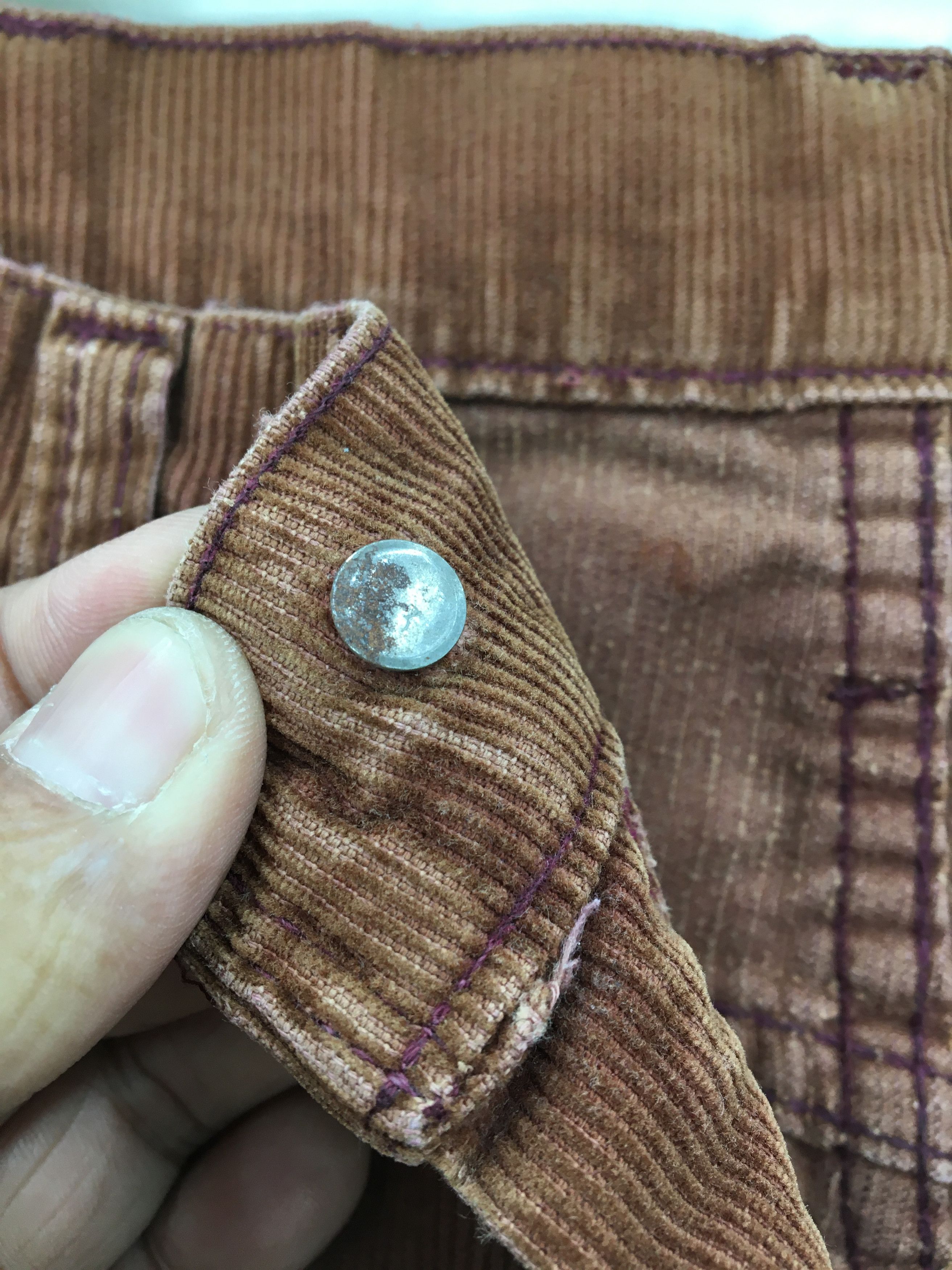 Levi's Vintage 70s Levi's Jeans Levis Corduroy Distressed Denim Size US 32 / EU 48 - 13 Thumbnail