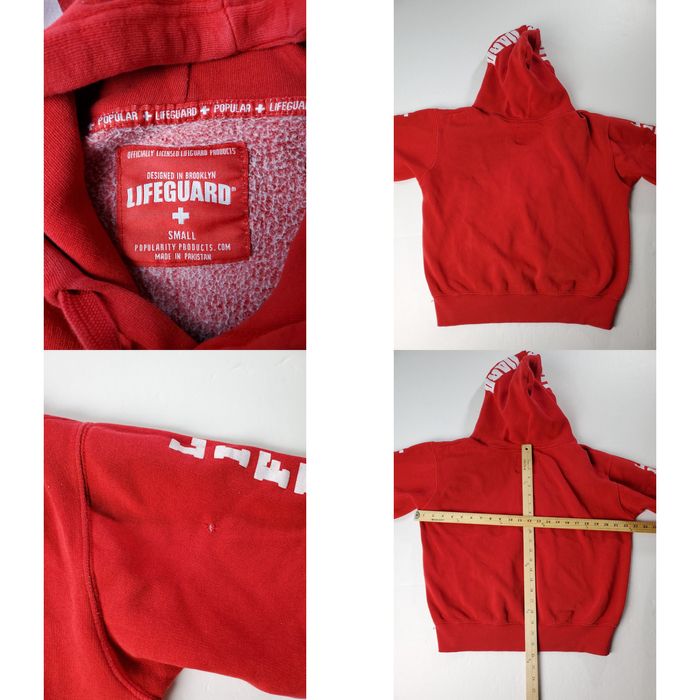 Vintage Lifeguard Hoodie Sweatshirt Official Popularity Products Size L  Large