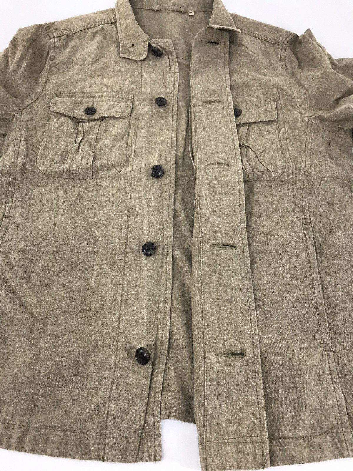Japanese Brand × Vintage Uniqlo Work wear Shirt Button Up Double Pocket Style Size US XL / EU 56 / 4 - 4 Thumbnail