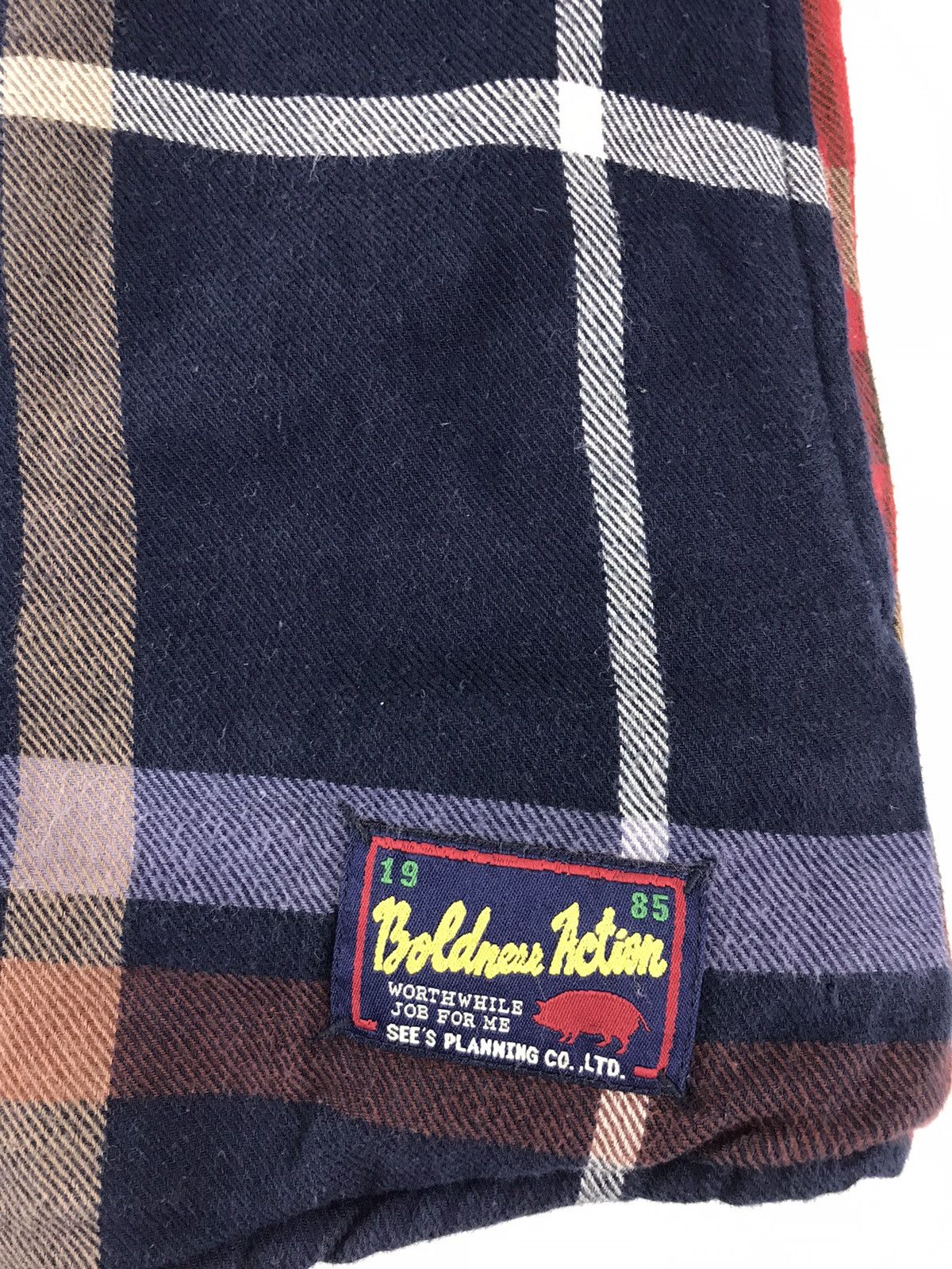 Flannel × Japanese Brand Drug Store’s Padded Flannel Sherpa Inner Button Down Size XL / US 12-14 / IT 48-50 - 6 Thumbnail