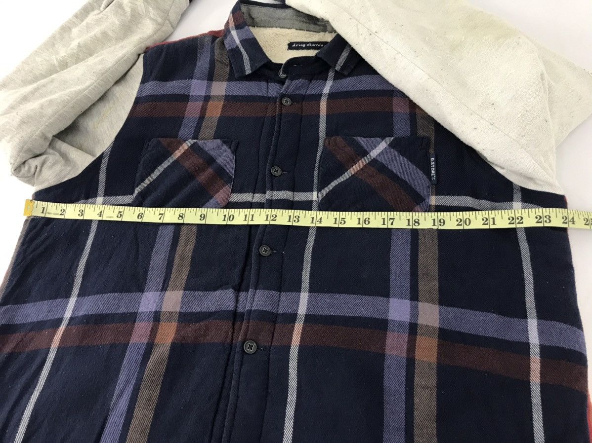 Flannel × Japanese Brand Drug Store’s Padded Flannel Sherpa Inner Button Down Size XL / US 12-14 / IT 48-50 - 11 Thumbnail