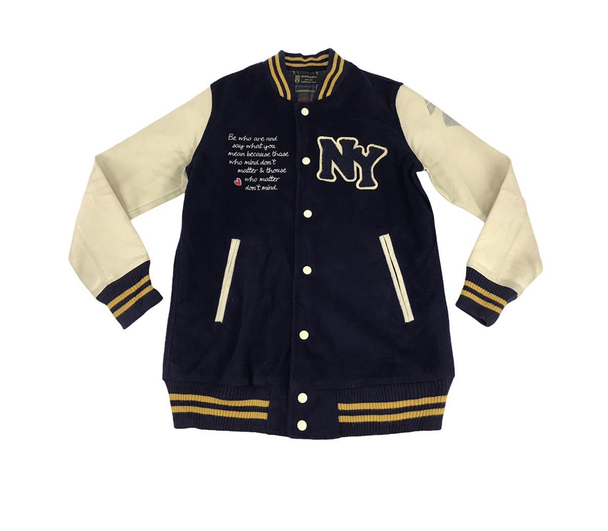 Vintage Vintage Rivet & Surge NY Logo Varsity Jacket Quilted Inner Size US M / EU 48-50 / 2 - 1 Thumbnail