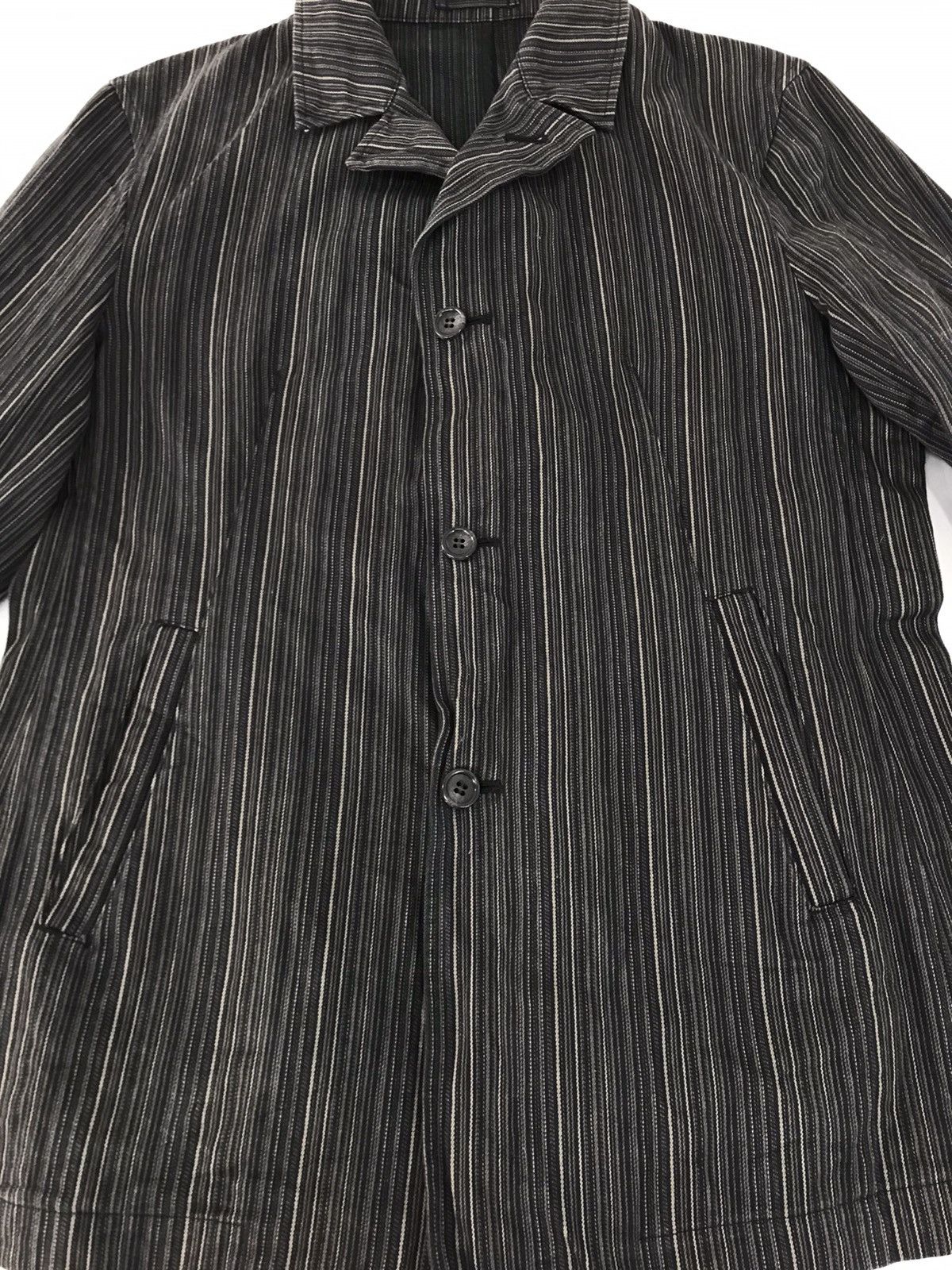 Japanese Brand T.S.U Far East Jacket Coat Striped Design Size L Size US L / EU 52-54 / 3 - 3 Thumbnail