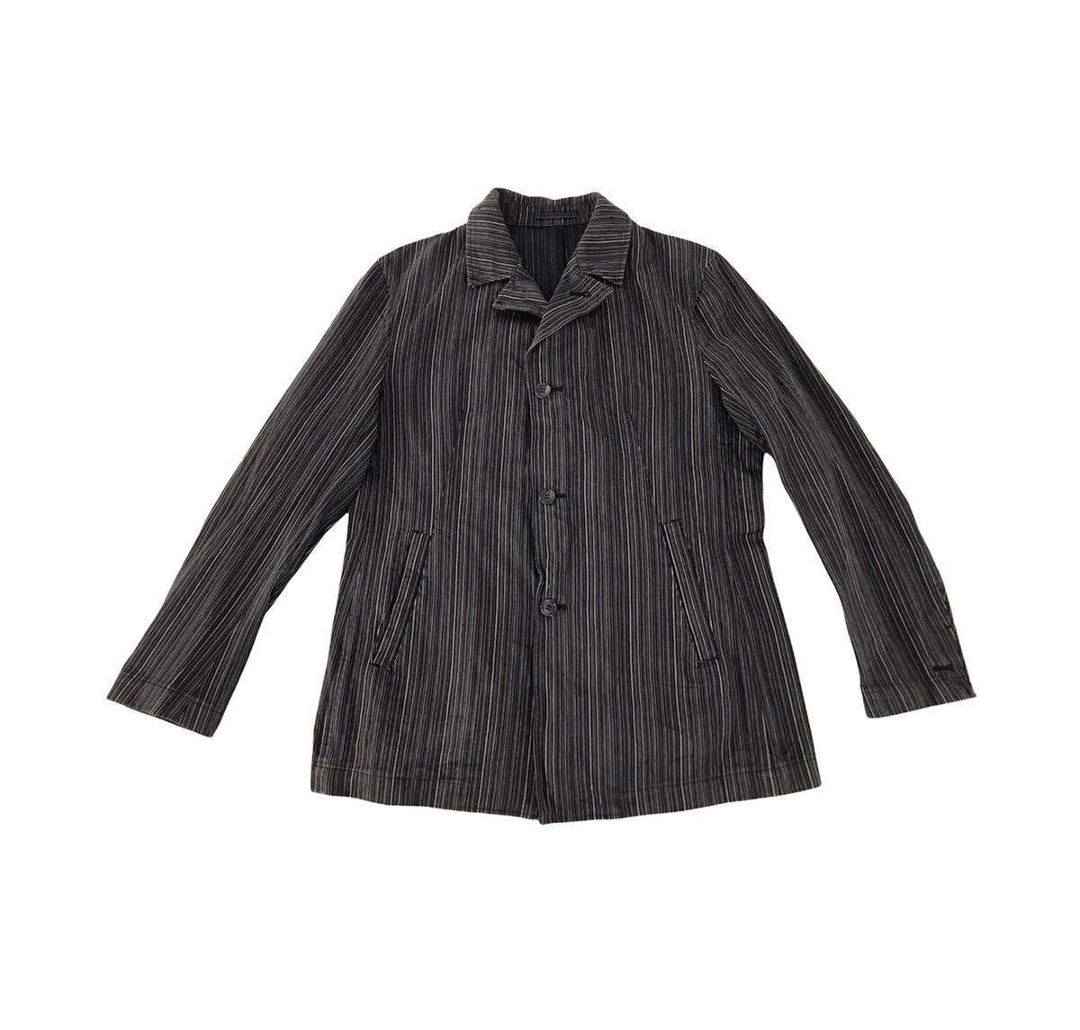 Japanese Brand T.S.U Far East Jacket Coat Striped Design Size L Size US L / EU 52-54 / 3 - 1 Thumbnail