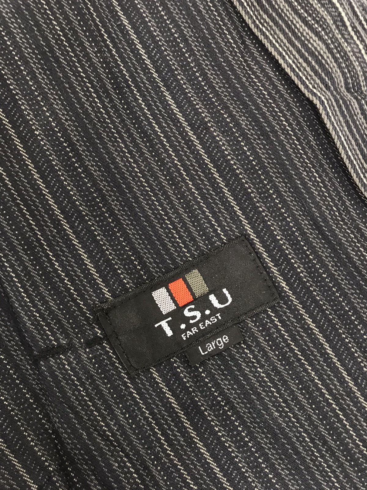 Japanese Brand T.S.U Far East Jacket Coat Striped Design Size L Size US L / EU 52-54 / 3 - 6 Thumbnail